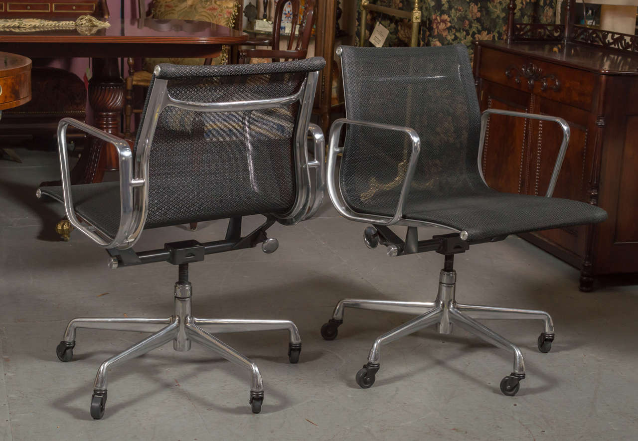 Contemporary Eames for Herman Miller Aluminum Group Management Chairs