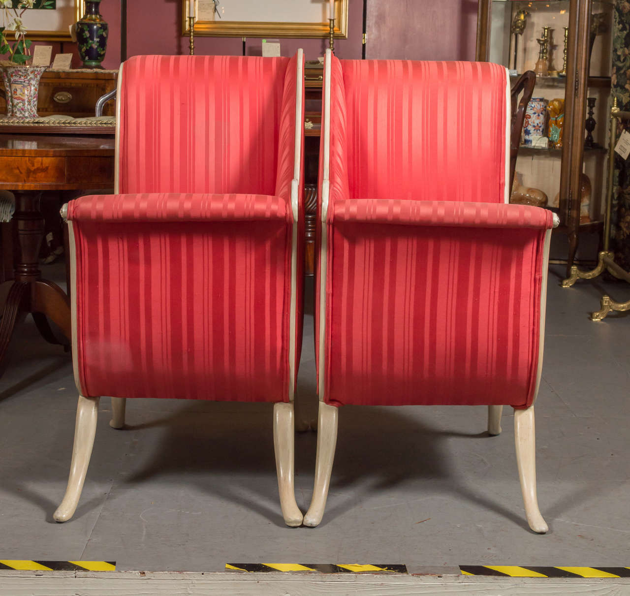 Pair of Fabulous 1950s Hollywood Regency Chairs 1