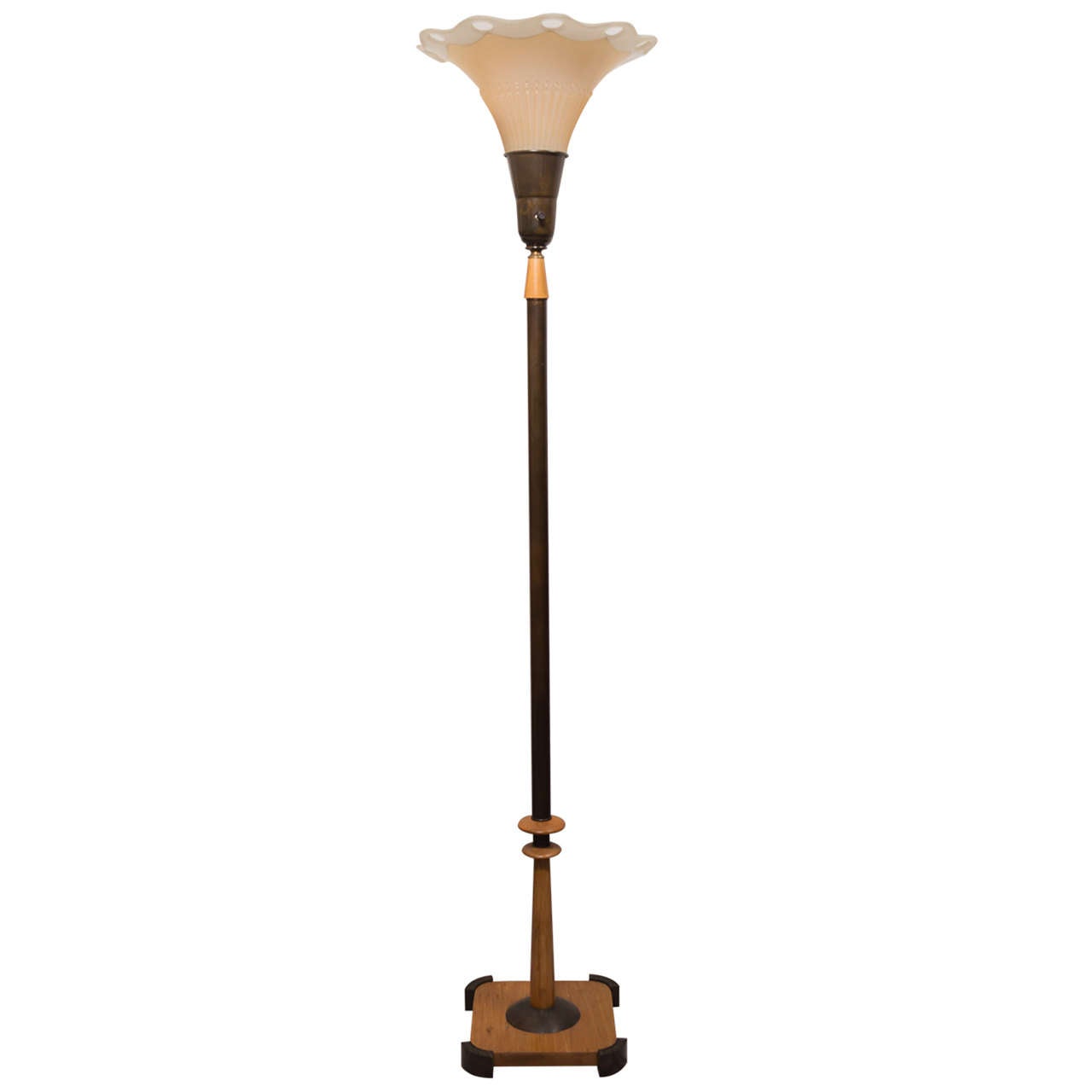Mid-Century Modern Torchiere Floor Lamp