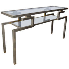 Design Double Top Console Table