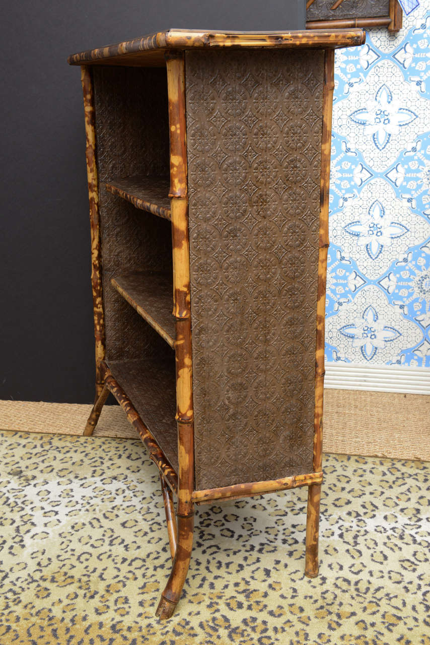 Beautiful 19th c. English Bamboo Bookcase 2