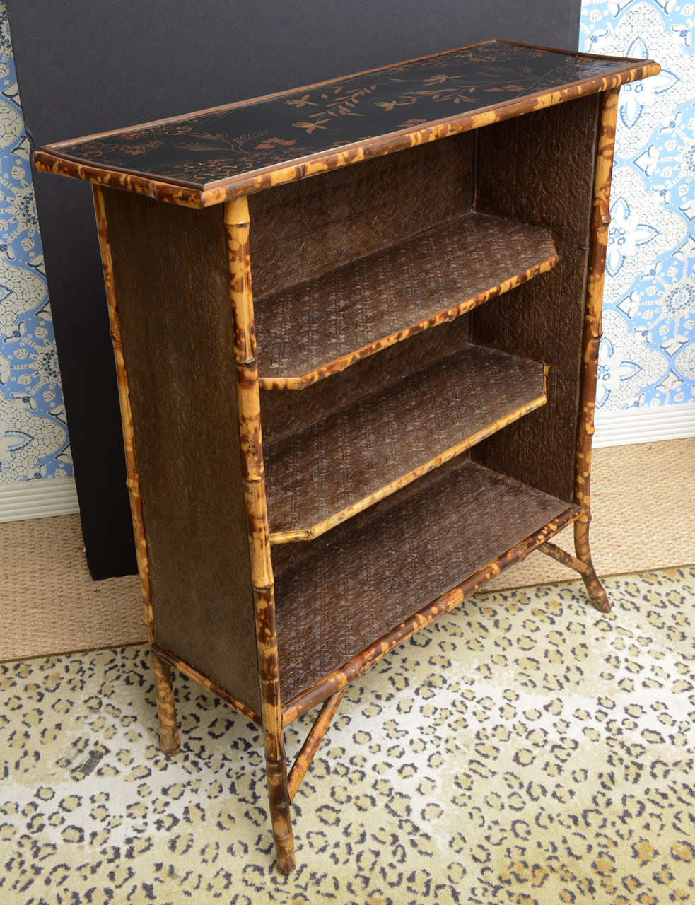 Beautiful 19th c. English Bamboo Bookcase 3