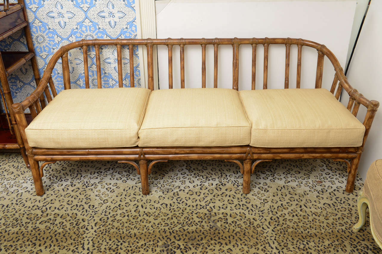 vintage bamboo sofa