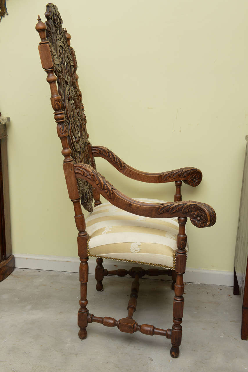 19th Century French Carved Armchair 1