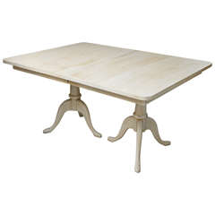 Superb  Mahogany 1920's White Ten Seater Dining Table