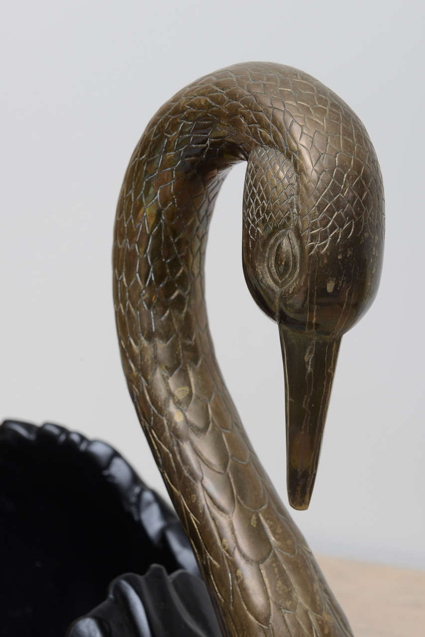 Vintage Black Swan Centerpiece by Chapman 2