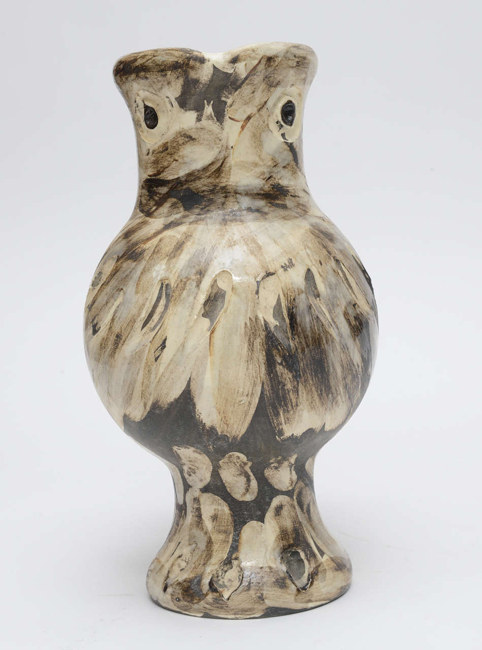 Wood Owl Turned Vase by Picasso 4
