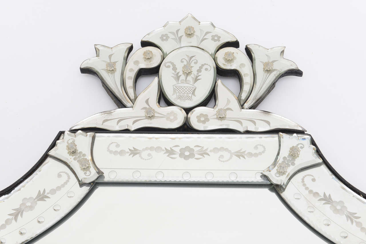 shield shaped mirror