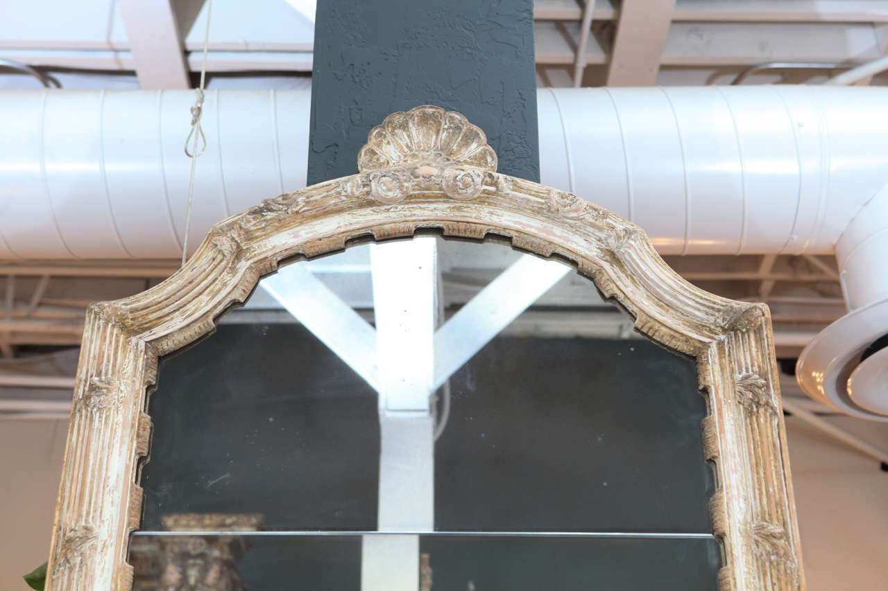 19th Century French Carved and Gesso Mirror For Sale 3