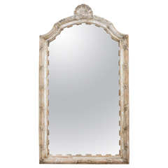 19th Century French Carved and Gesso Mirror