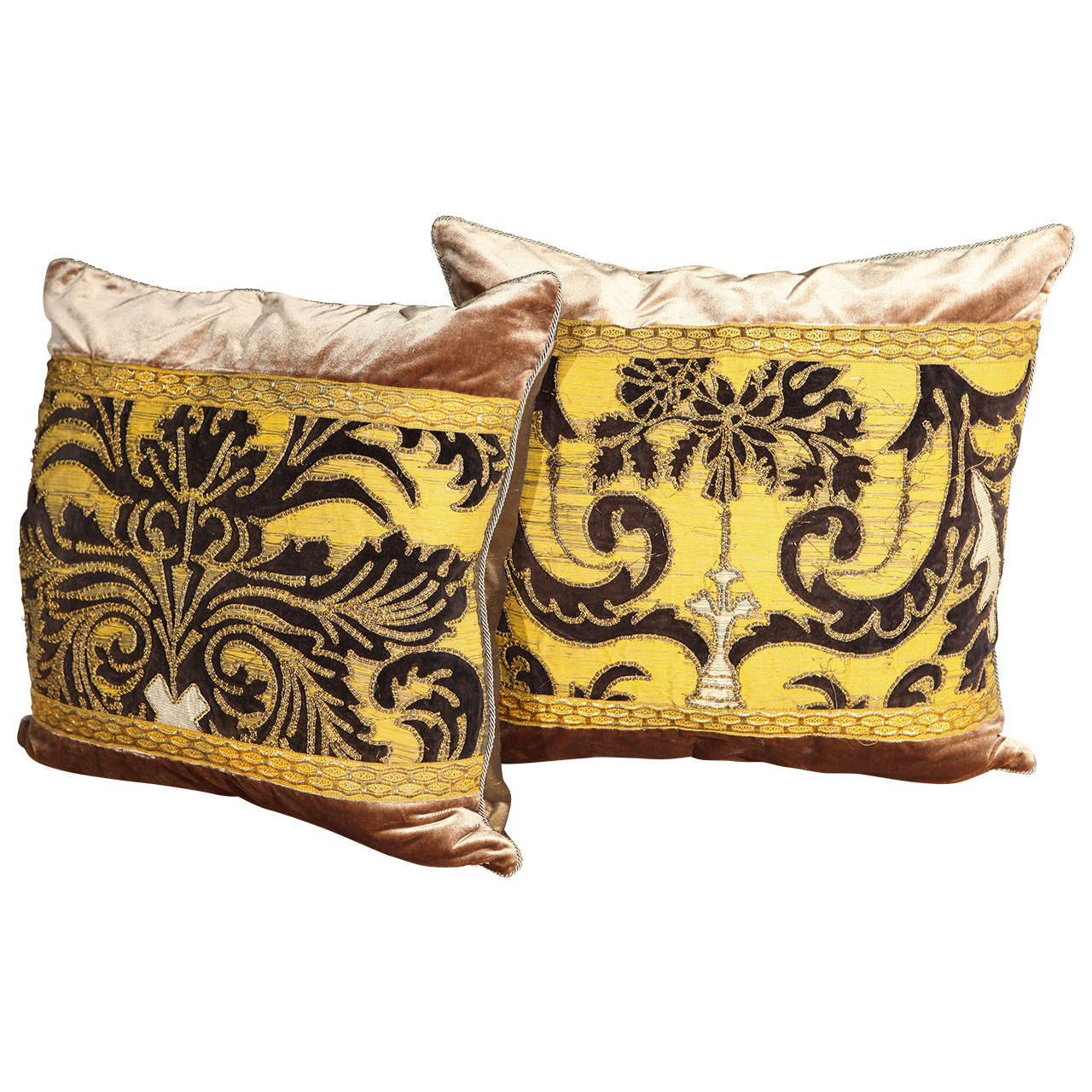 19th Century Spanish Textile Edged in 19th Century Metallic and Silk