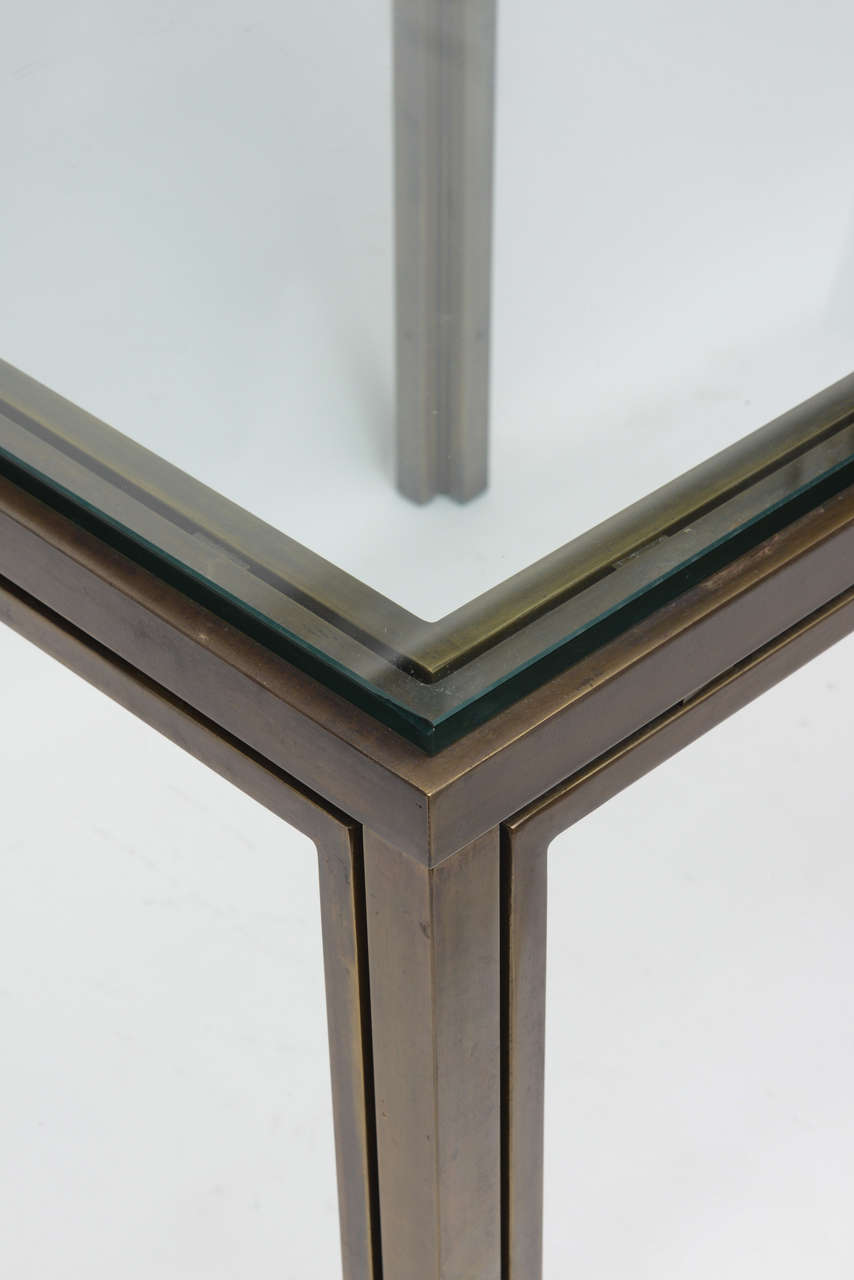 American Bronze and Glass Card Table