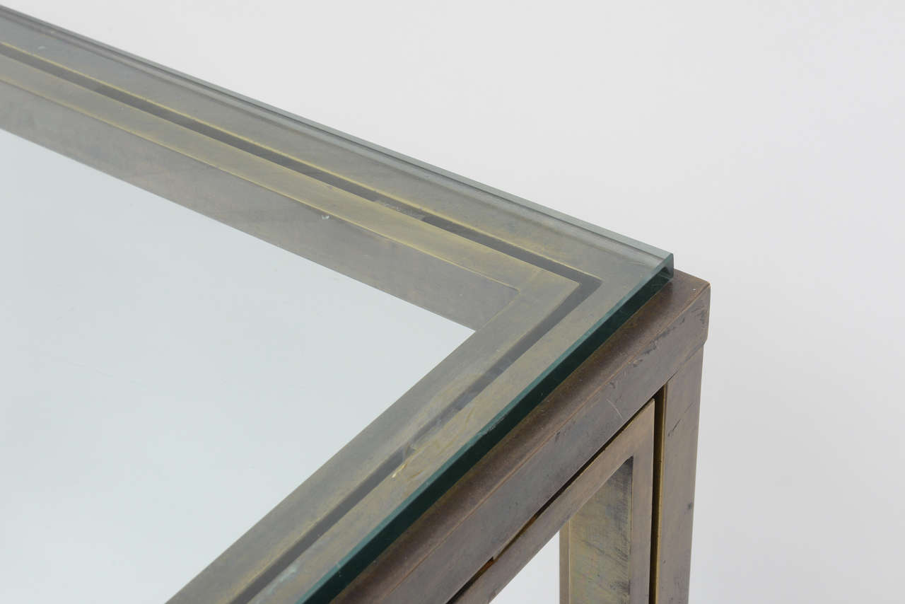 Bronze and Glass Card Table 1