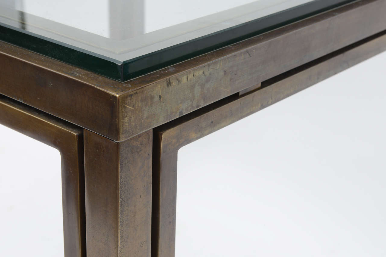 Bronze and Glass Card Table 3