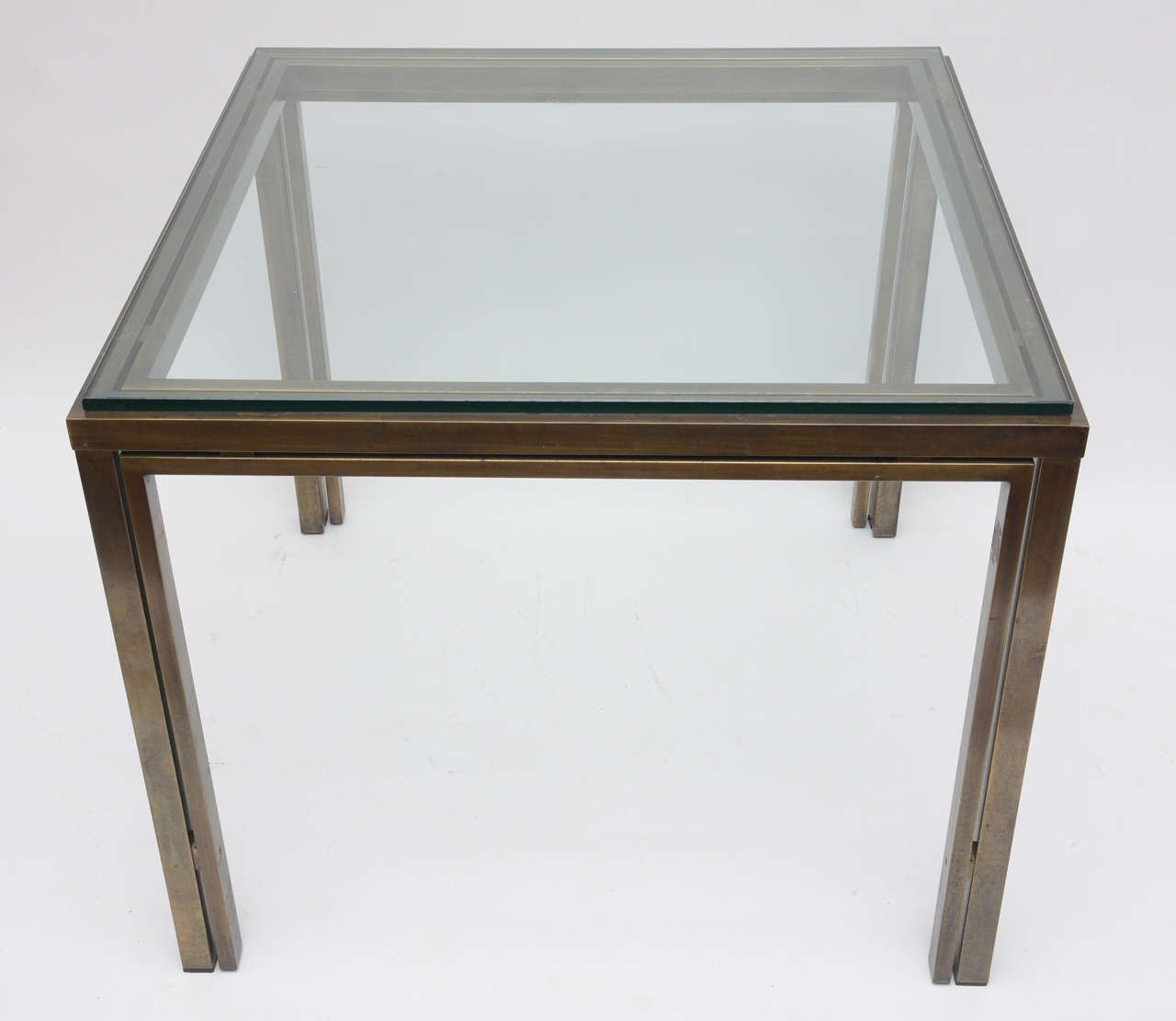 Bronze and Glass Card Table 4