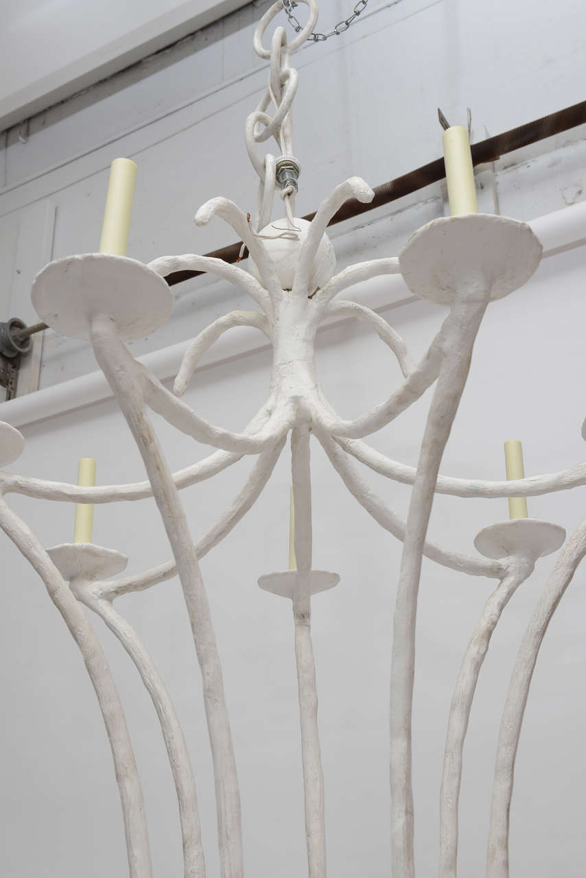 Large-Scale, Plaster-Coated Hanging Fixture For Sale 1