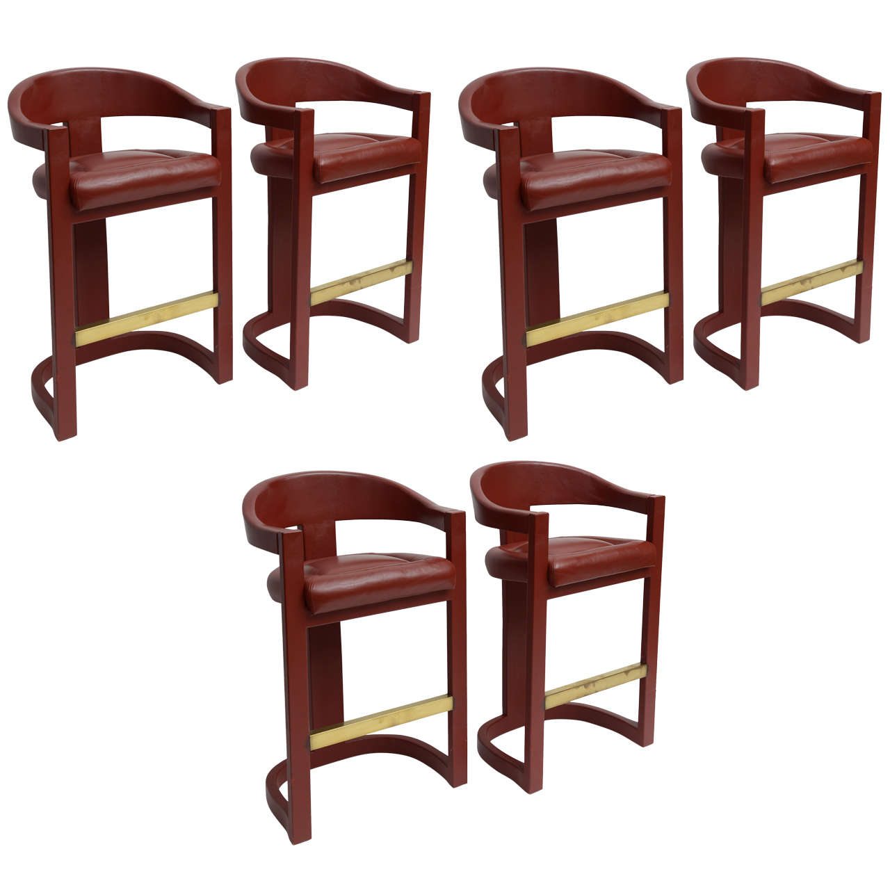 Leather Covered Bar Stools