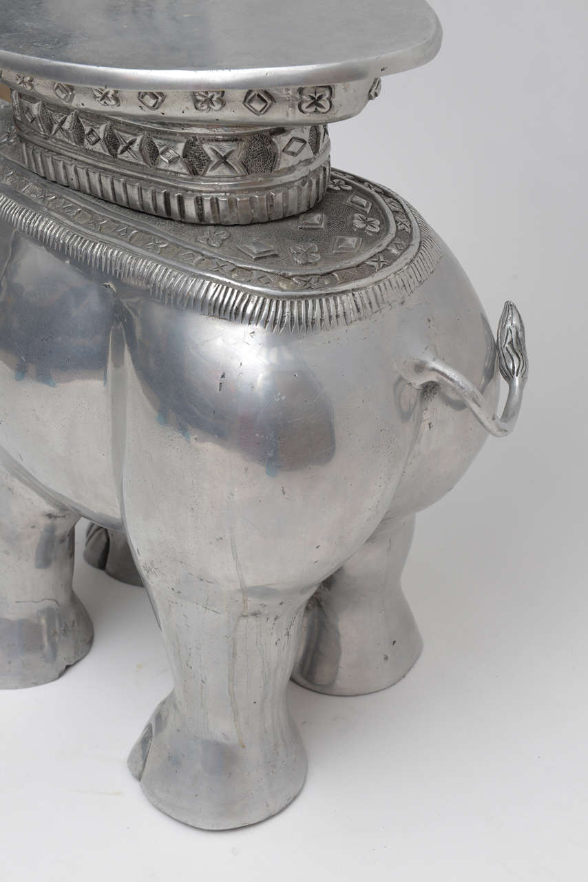 Aluminum Elephant Table For Sale 1