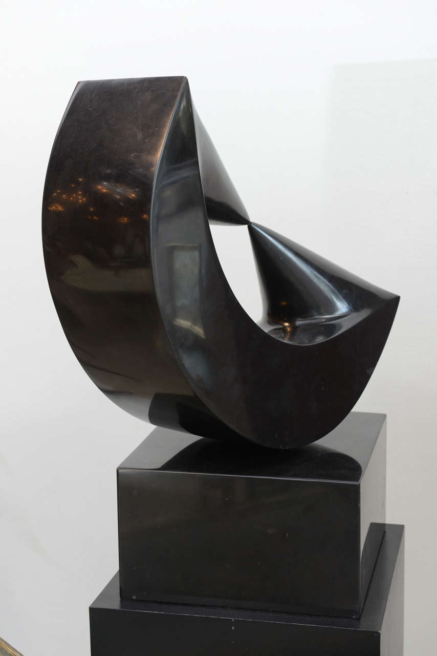 Marble Sculpture on Stand by Masami Kodama, Japan, 1960 2