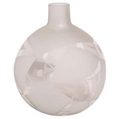 Boris Jean Lacroix French Art Deco Glass Vase