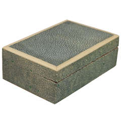 English Art Deco Shagreen Box