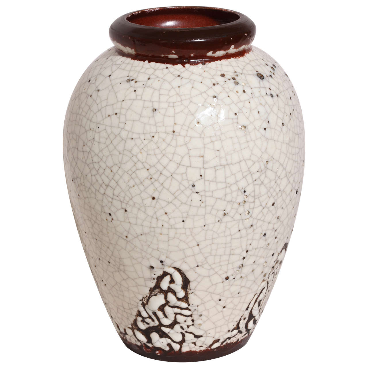 Jean Besnard French Art Deco Stoneware Vase For Sale