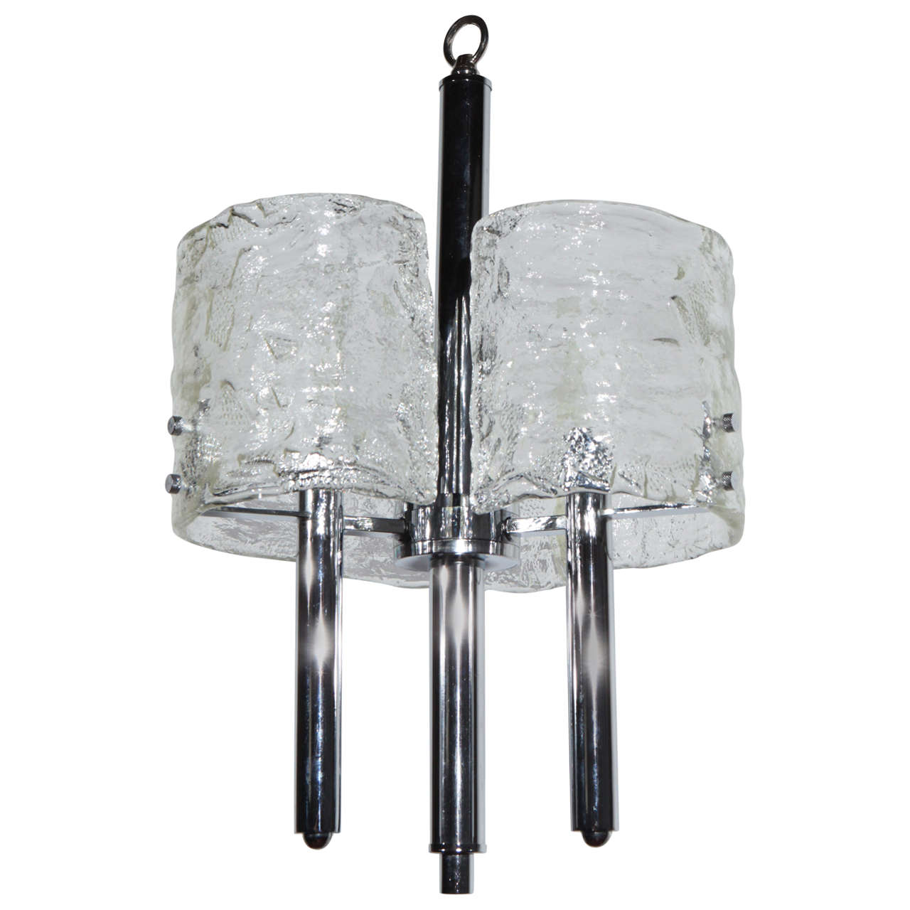 Italian Glass Fixture in the Style of Kalmar For Sale