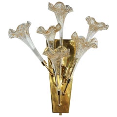 Vintage Pair of Murano Sconces