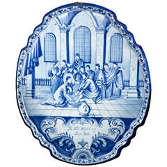 Beautiful and Large Delft Plaque