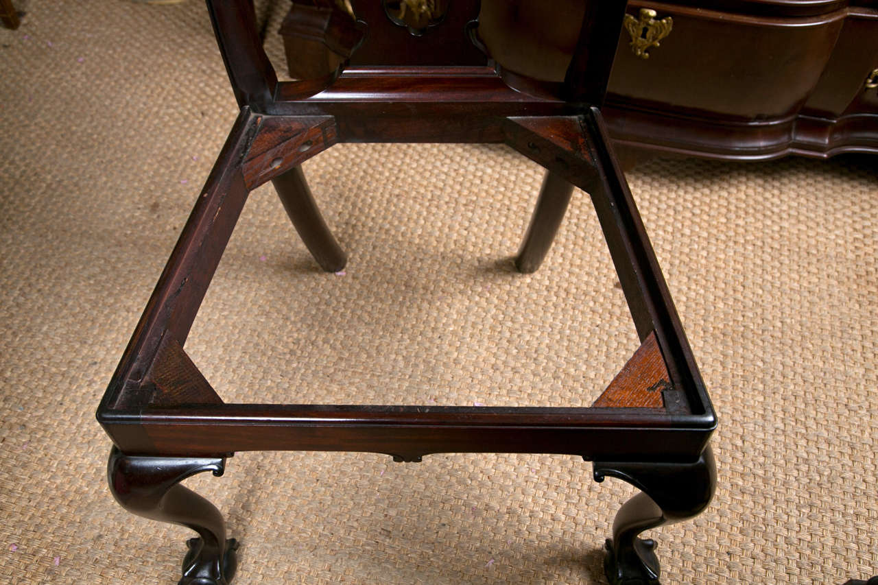 Set of Four Chippendale Side Chairs For Sale at 1stDibs