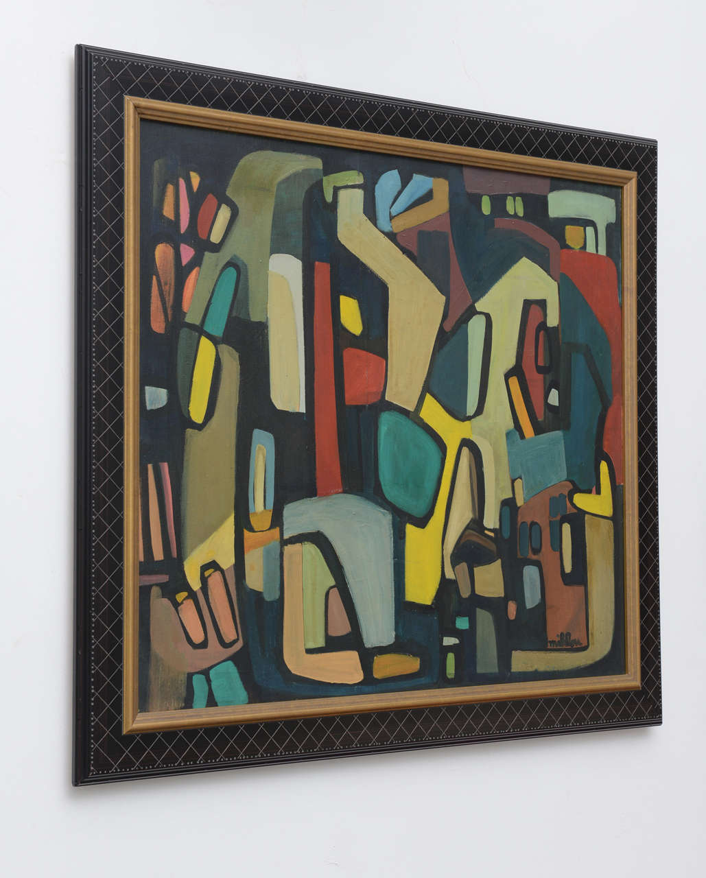 Mid-Century Modern French Modernist Painting