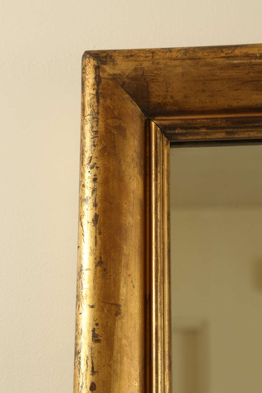 American Large Gilt Leafed Mirror