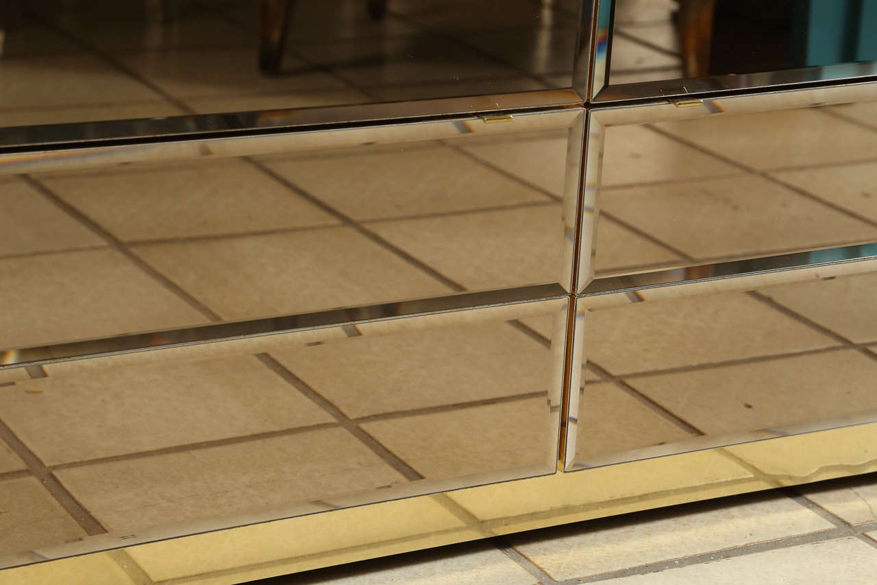 Late 20th Century Glamorous Mirrored Dresser Designed by Guy Barker for Ello
