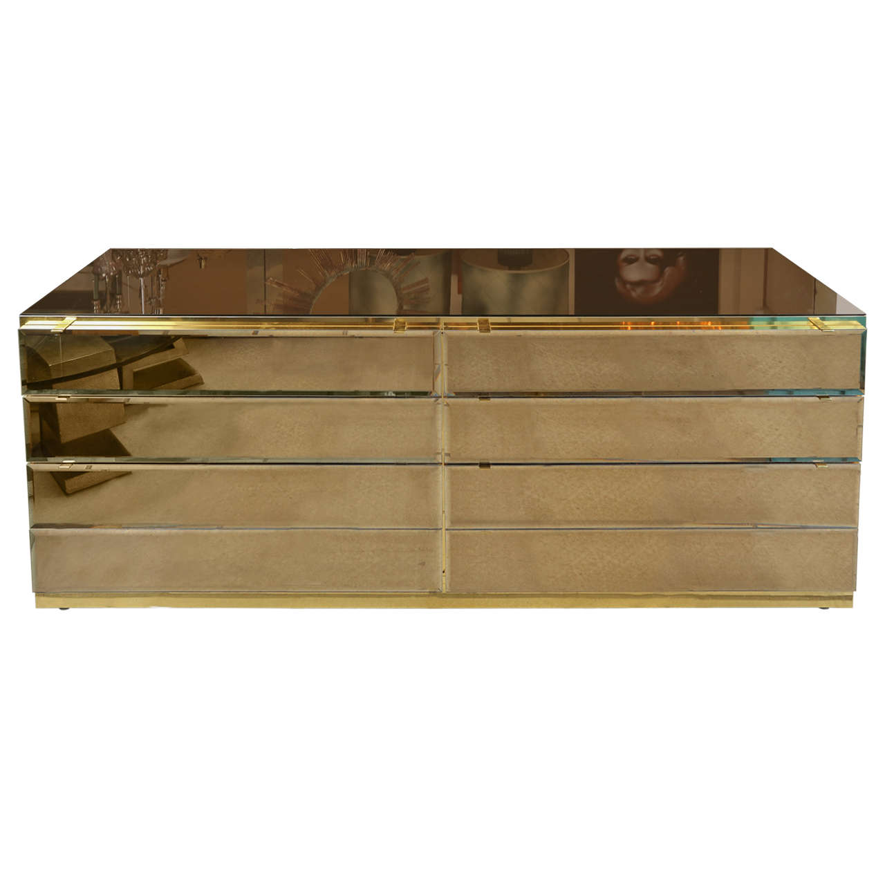 Glamorous Mirrored Dresser Designed by Guy Barker for Ello