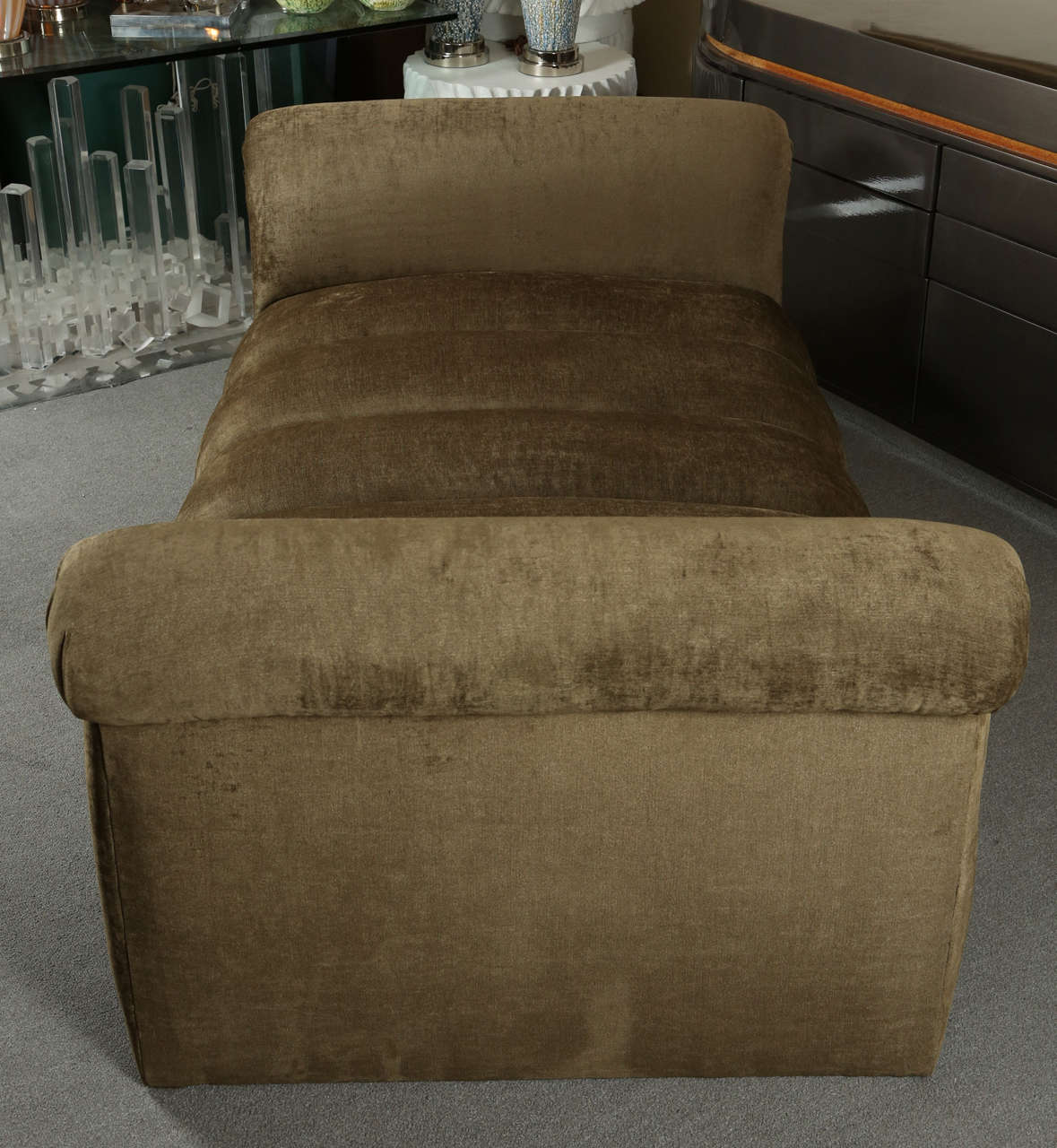 Custom Designed Large Upholstered Chaise Lounge / Day Bed by Steve