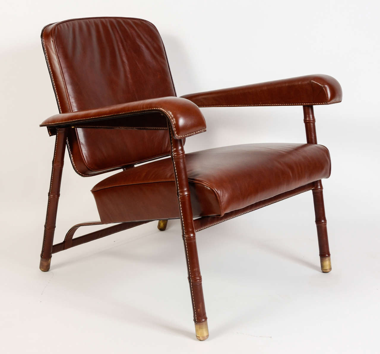 French Pair of Armchairs by Jacques Adnet