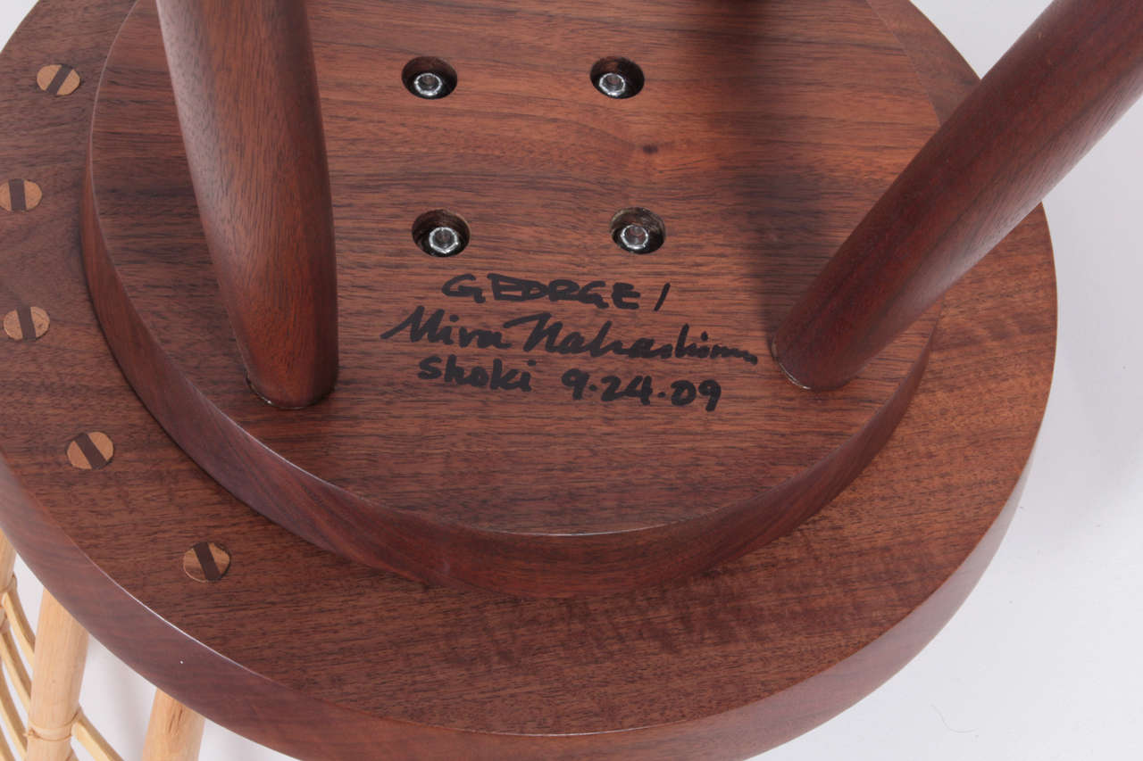 Contemporary George Nakashima Woodworker, 2009 /  Ligne Revolving Chair