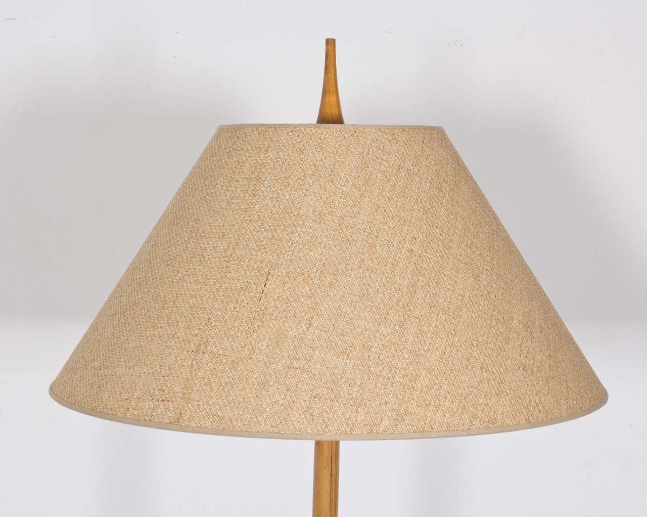 Mid-20th Century Bamboo Floor Lamp, Austria, 1950's For Sale