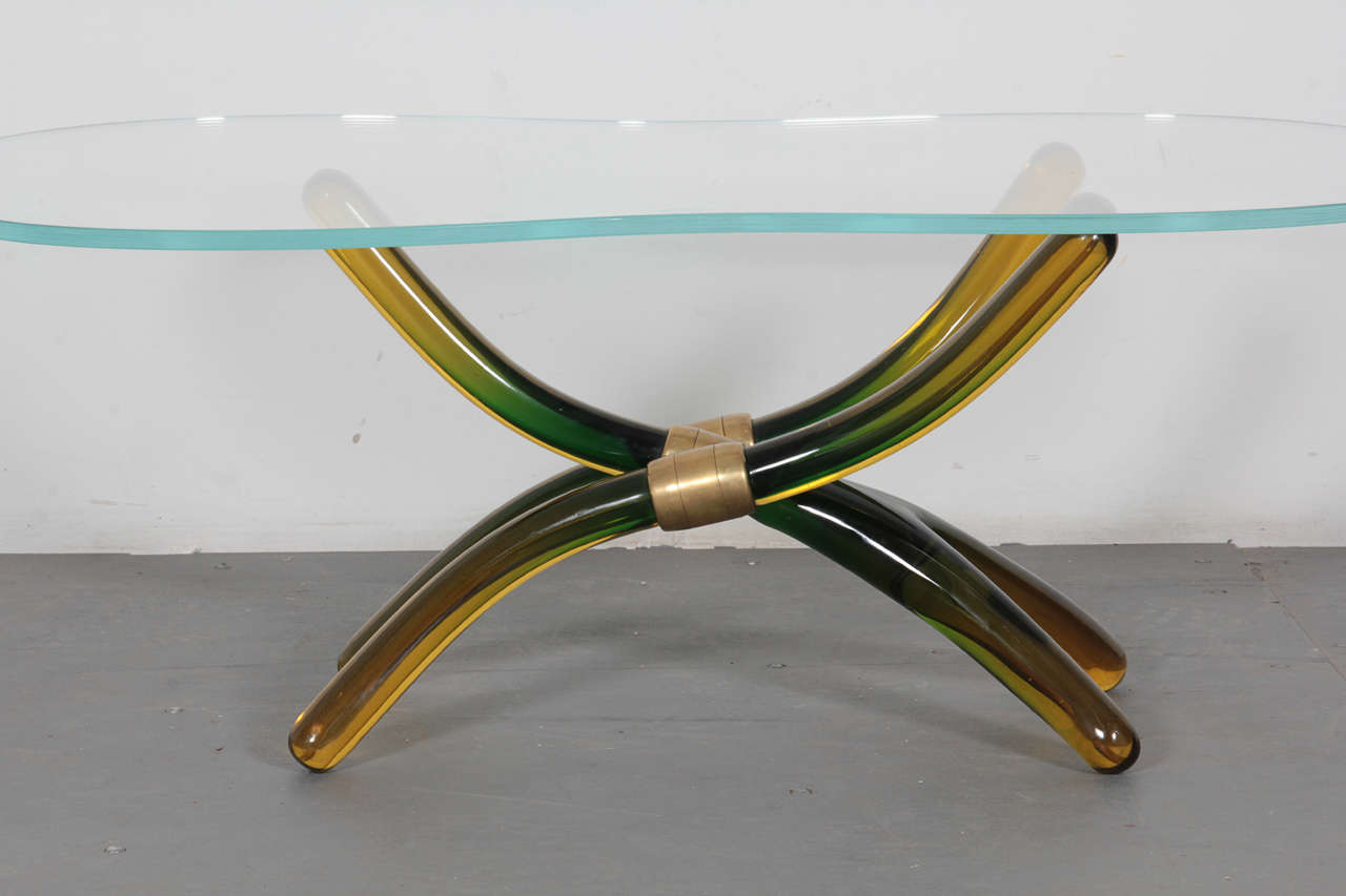 Italian Coffee Table by Seguso, 1950s For Sale