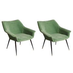 Pair of Armchairs, Italian Origin