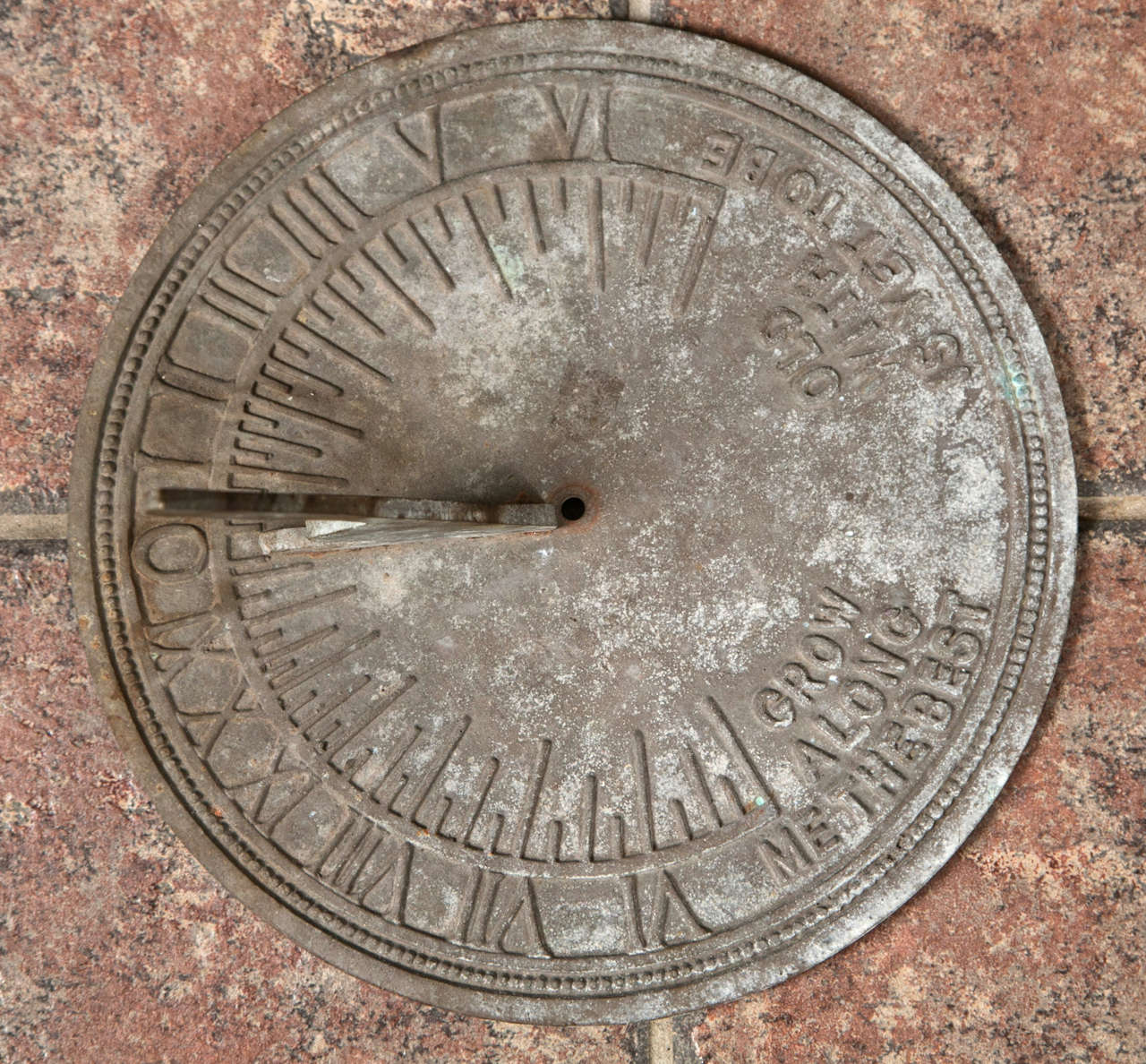 20th Century Zinc Sundial