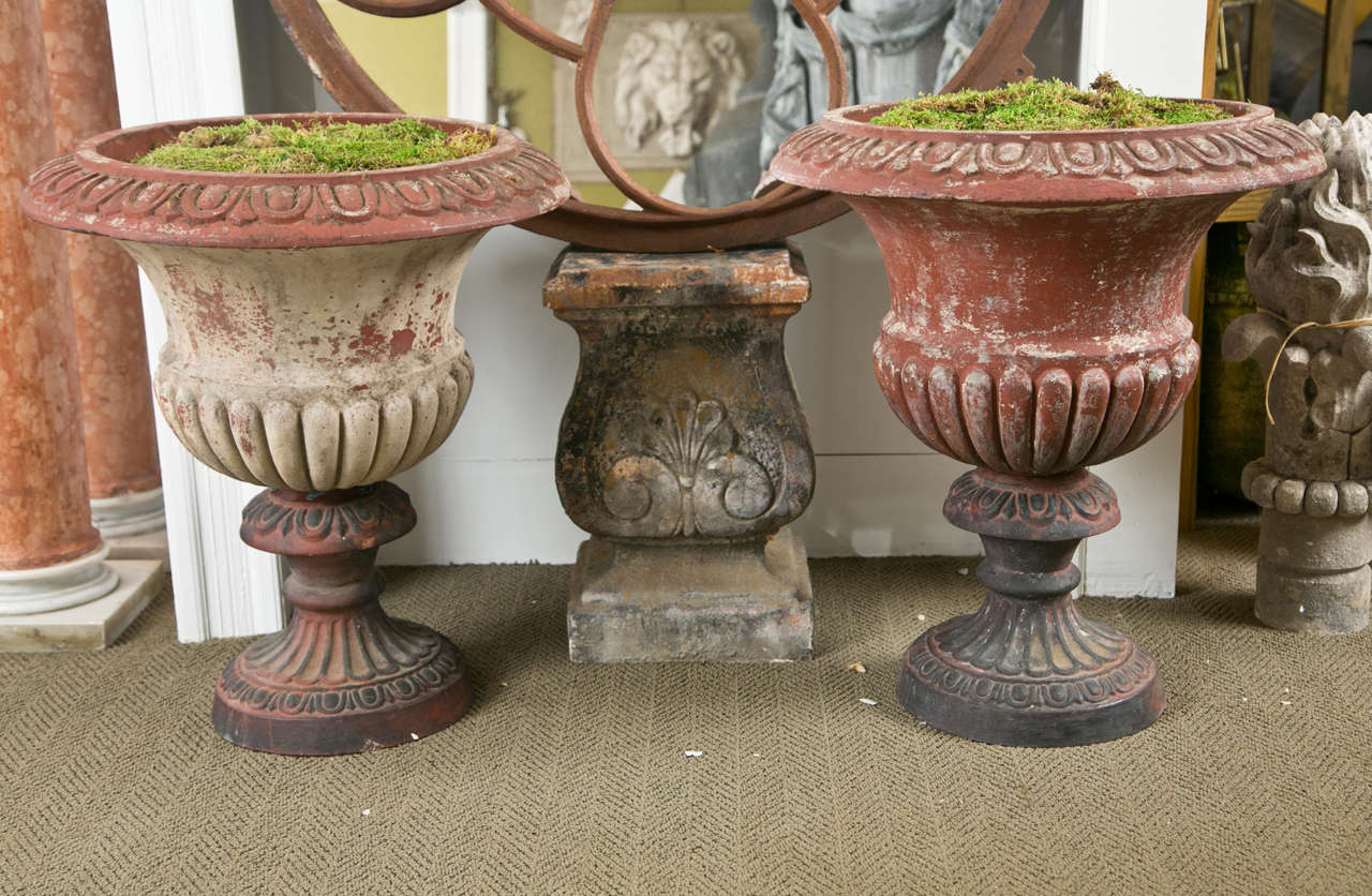 Pair of Terracotta Campana Style Urns For Sale 4