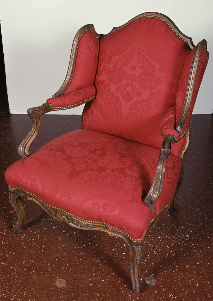 French Provincial Style Wingback Chair 4