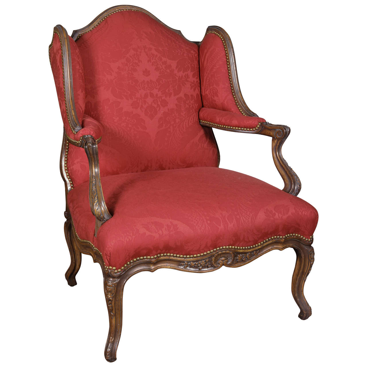 French Provincial Style Wingback Chair