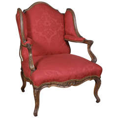 French Provincial Style Wingback Chair