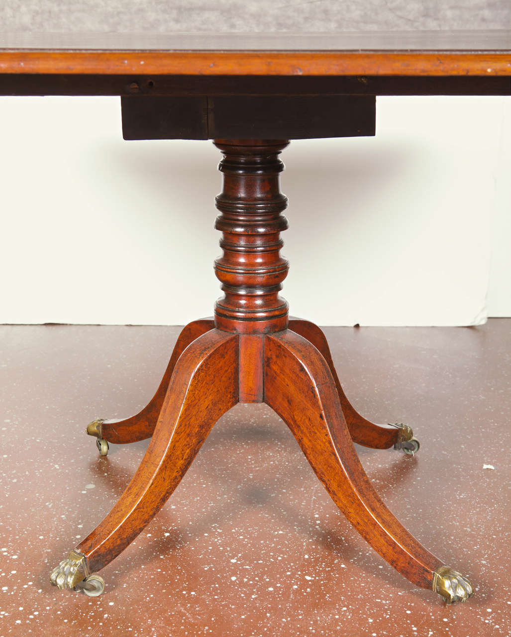 19th Century English Mahogany Flip-Top Breakfast Table In Good Condition In Dallas, TX