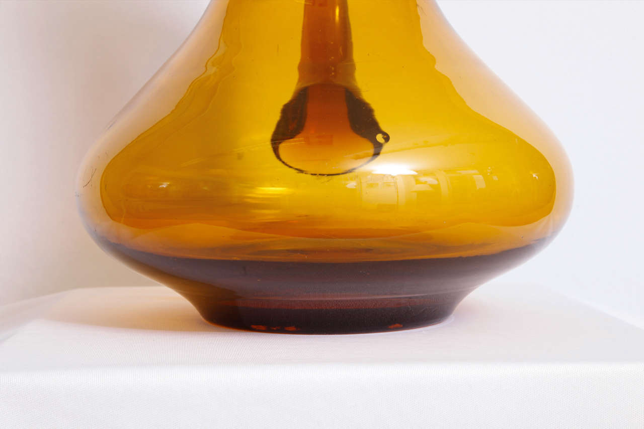 EMPOLI, Monumental Glass Carafe For Sale 1