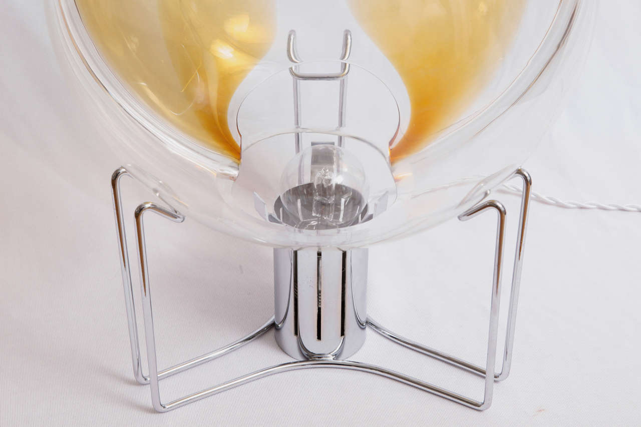 Italian Toni Zuccheri for VENINI, Membrana Table Lamp For Sale