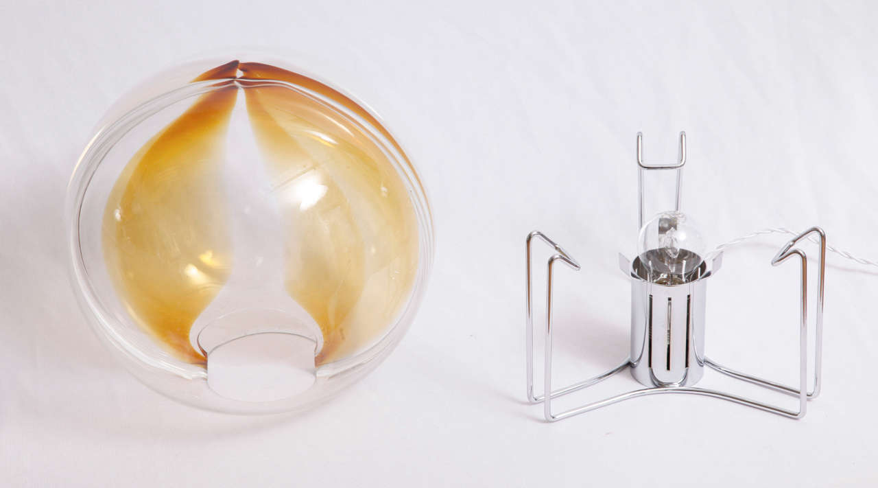 Mid-20th Century Toni Zuccheri for VENINI, Membrana Table Lamp For Sale