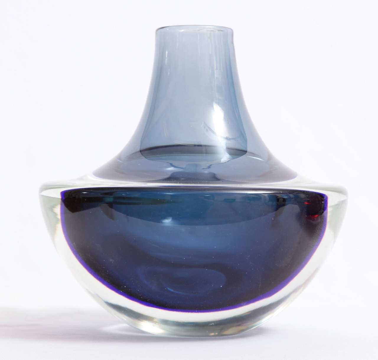 Late 20th Century Mario Pinzoni for Seguso Vetri D'Arte - Sommerso Vases